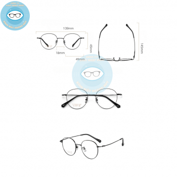 Gọng kính kim loại mã 6207